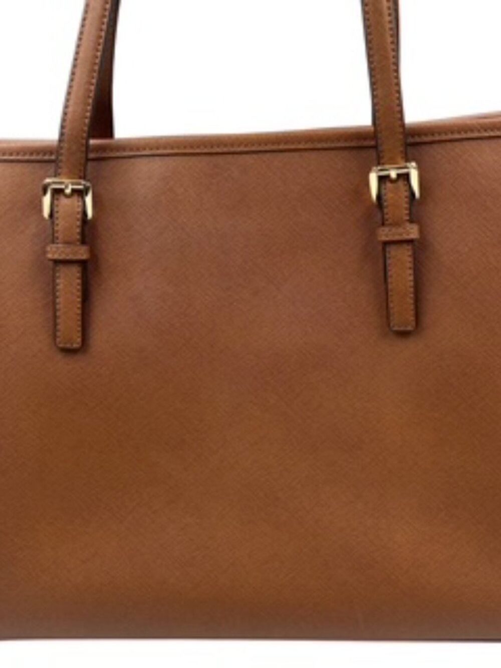 Michael Kors Brown Saffiano Leather Top-Zip Tote Bag.Professional purse - Picture 7 of 10